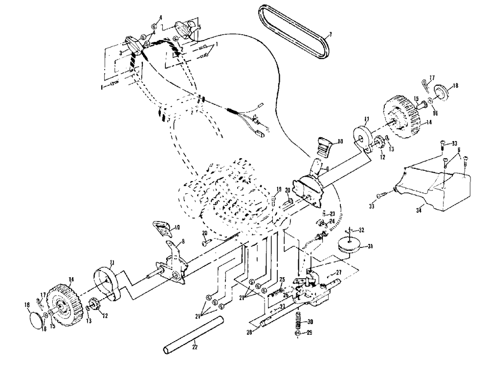 22-Inch Rotary Lawn Mower (Part 2) Diagram and Parts List for 56SFE (954050901-B)(1999-12) Husqvarna Lawn Mower