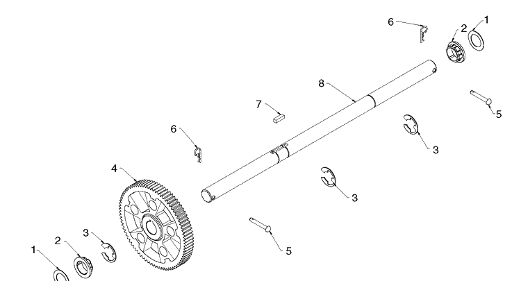 Drive Diagram and Parts List for ST224 (96193009606)(2019-03) Husqvarna Snow Blower