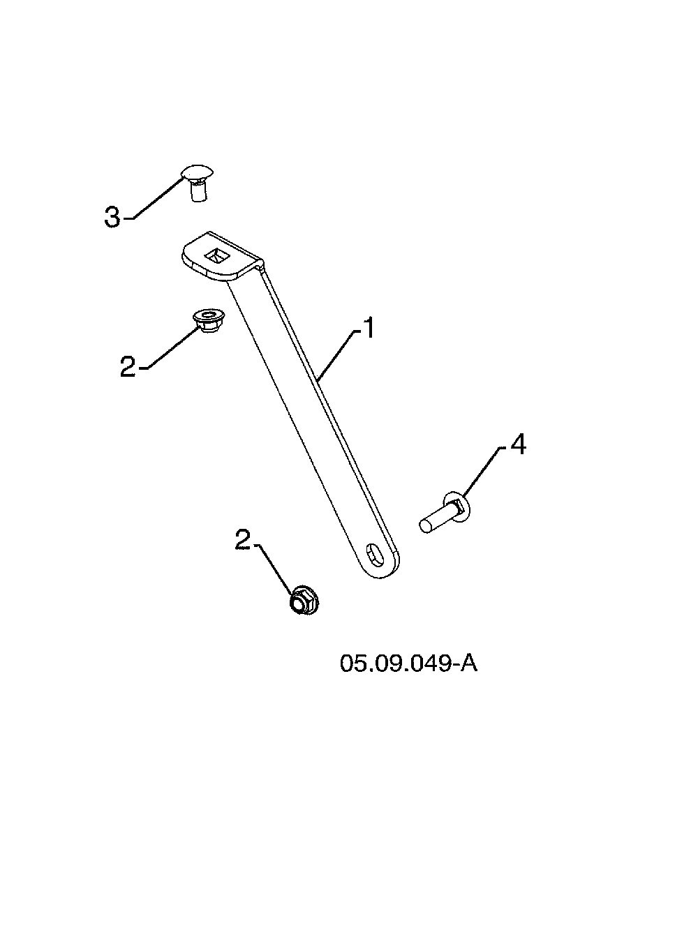 Gearbox support Diagram and Parts List for 96193012204  Husqvarna Snow Blower