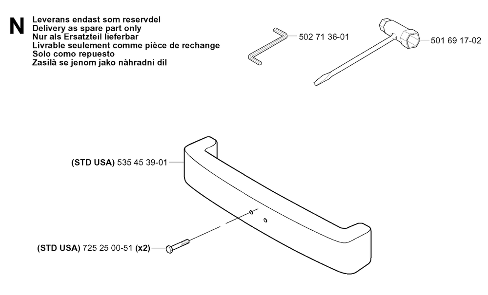 Accessories Diagram and Parts List for R15-V2 (953533701)(2004-02) Husqvarna Lawn Tractor