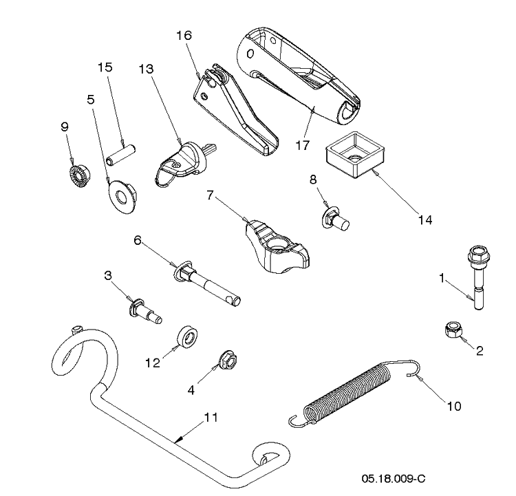 Accessories 3 Diagram and Parts List for ST424  Husqvarna Snow Blower