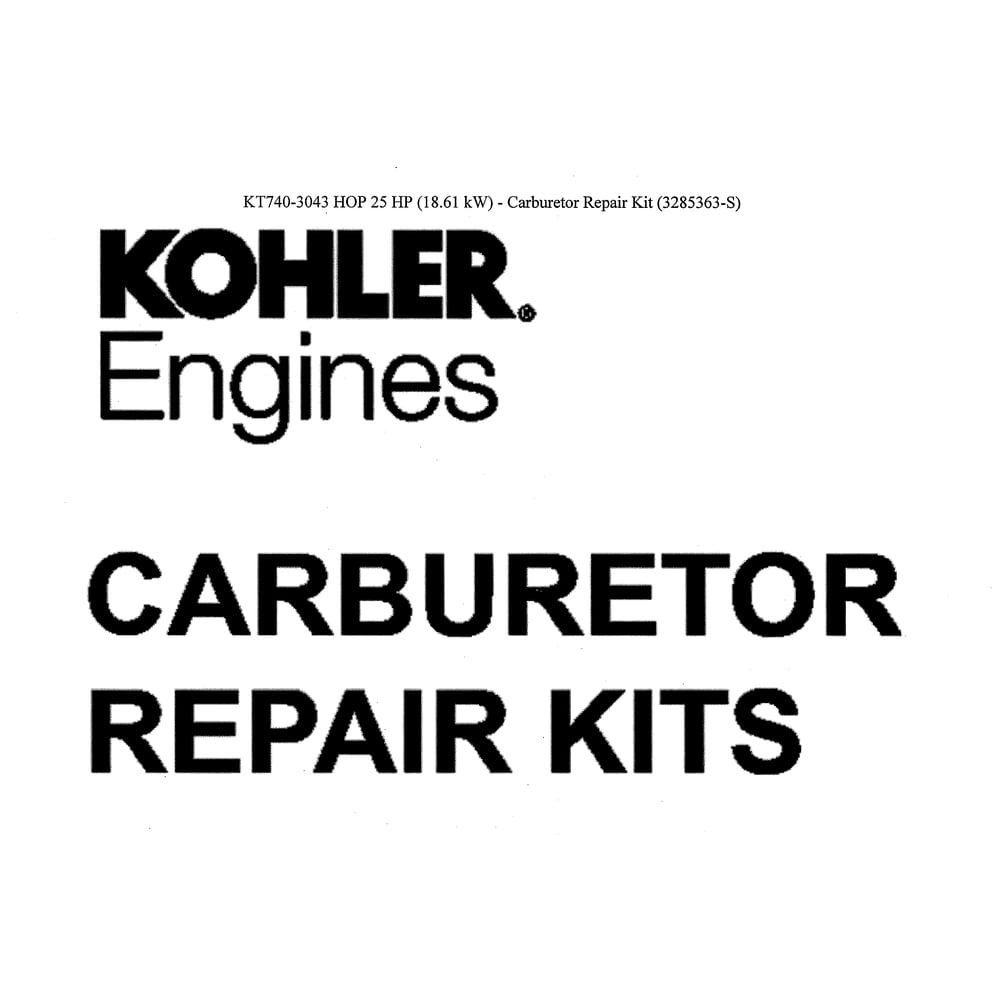 Engine >> Carburetor Repair Kits Diagram and Parts List for 96041039400  Husqvarna Lawn Tractor