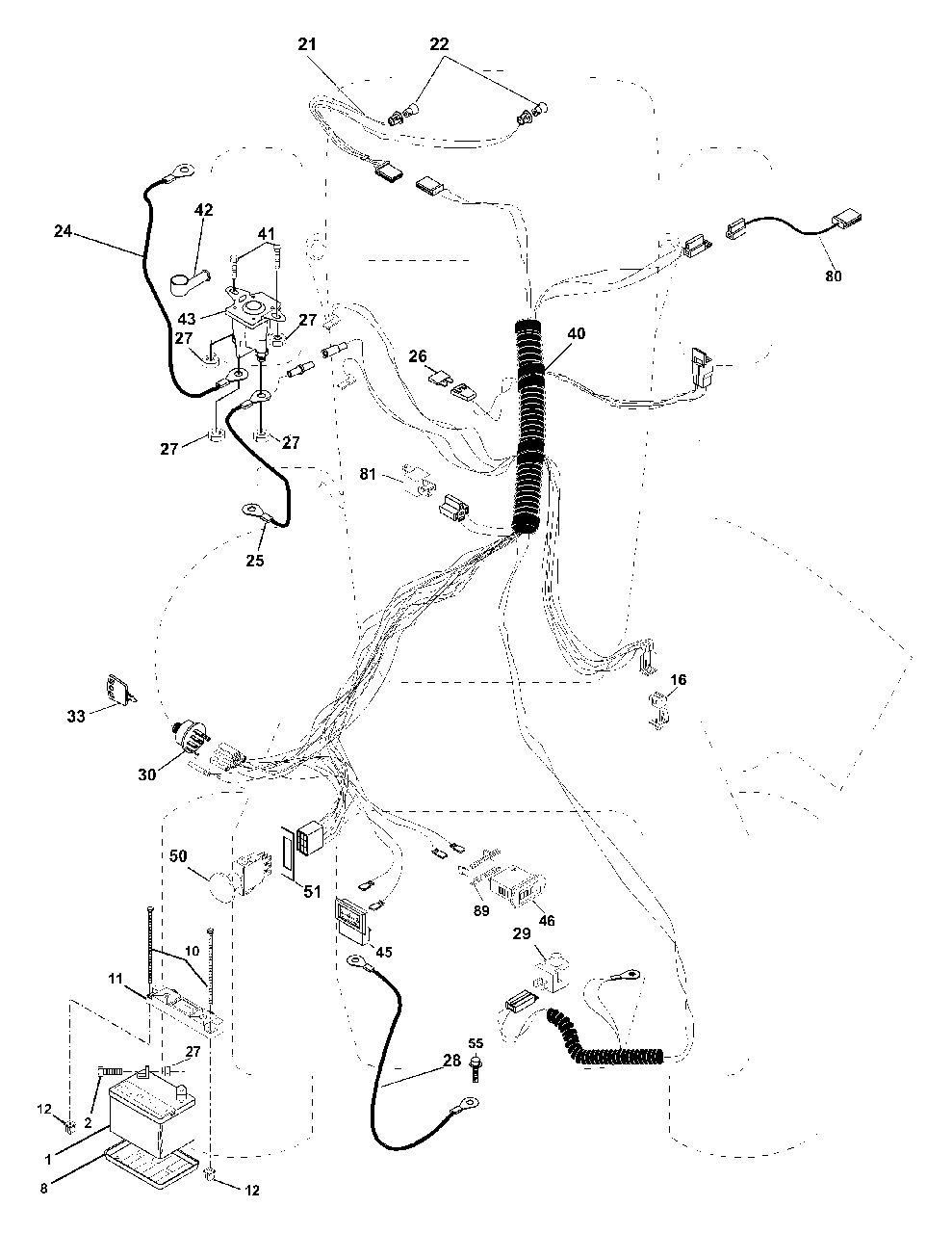 Electrical Diagram and Parts List for YTH2046 (954567079-B)(2001-01) Husqvarna Lawn Tractor