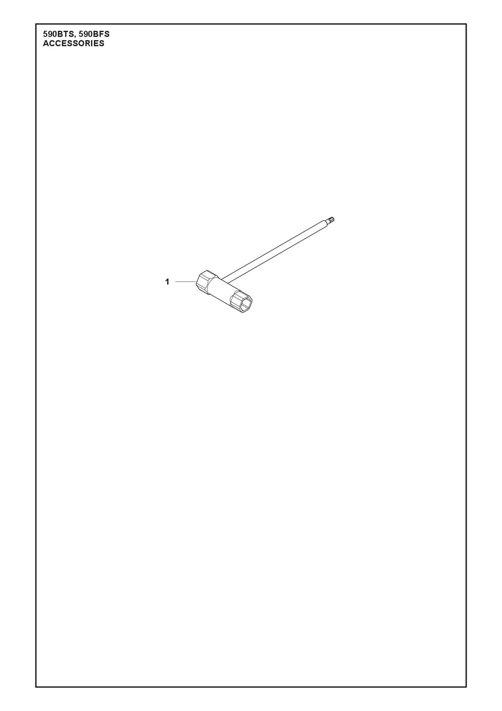 Accessories Diagram and Parts List for 590BTS  Husqvarna Leaf Blower / Vacuum