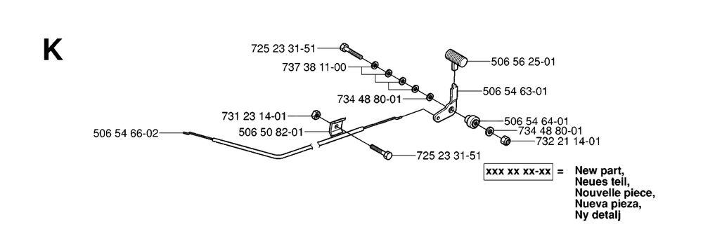Controls 3 Diagram and Parts List for R13R (953533901)(2006-01) Husqvarna Lawn Tractor