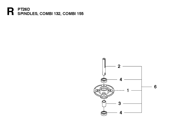Wheels And Tires 2 Diagram and Parts List for PT26D  Husqvarna Lawn Mower