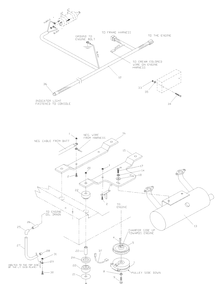 Efi Engine Assembly Diagram and Parts List for ZTH6123KAA (968999203)(2006-04) Husqvarna Lawn Mower