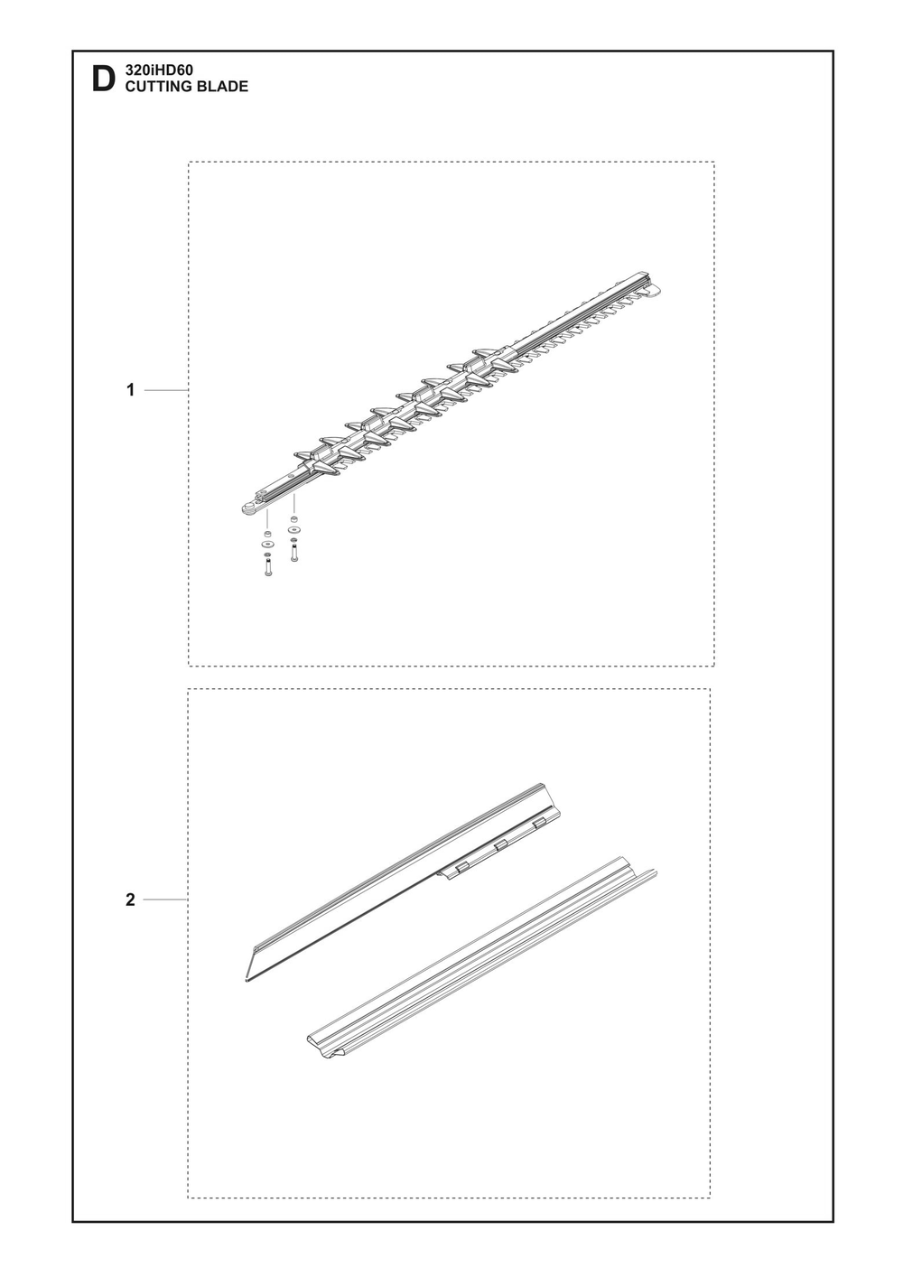 Cutting Blade Diagram and Parts List for 320IHD60  Husqvarna Trimmer