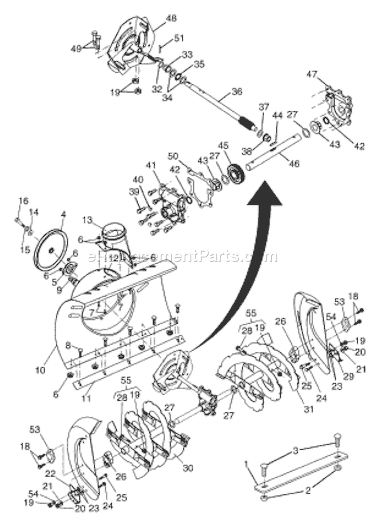 Page A Diagram and Parts List for 9027 STE XP 2004-07 Husqvarna Snow Blower