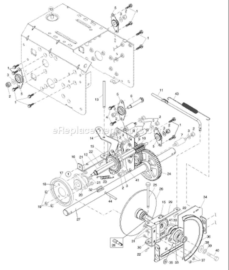 Page E Diagram and Parts List for 9027ST 9027 ST HUA -954223074 -2002-09 Husqvarna Snow Blower