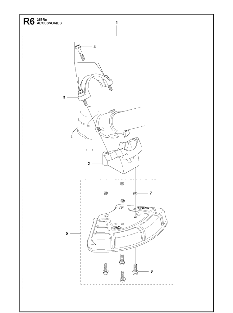 Accessories 7 Diagram and Parts List for 355FRM  Husqvarna Brush Cutter
