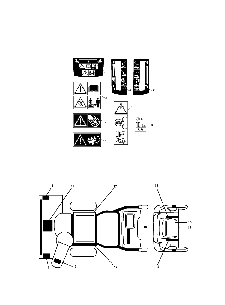 Decals Diagram and Parts List for ST327P  Husqvarna Snow Blower