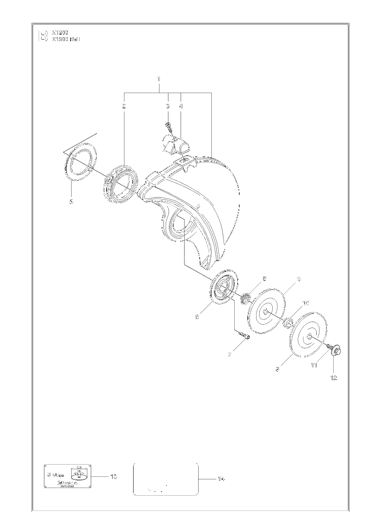 Wheels And Tires Diagram and Parts List for K1260 (K1260 Rail)(2010-10) Husqvarna Table Saw Accessories