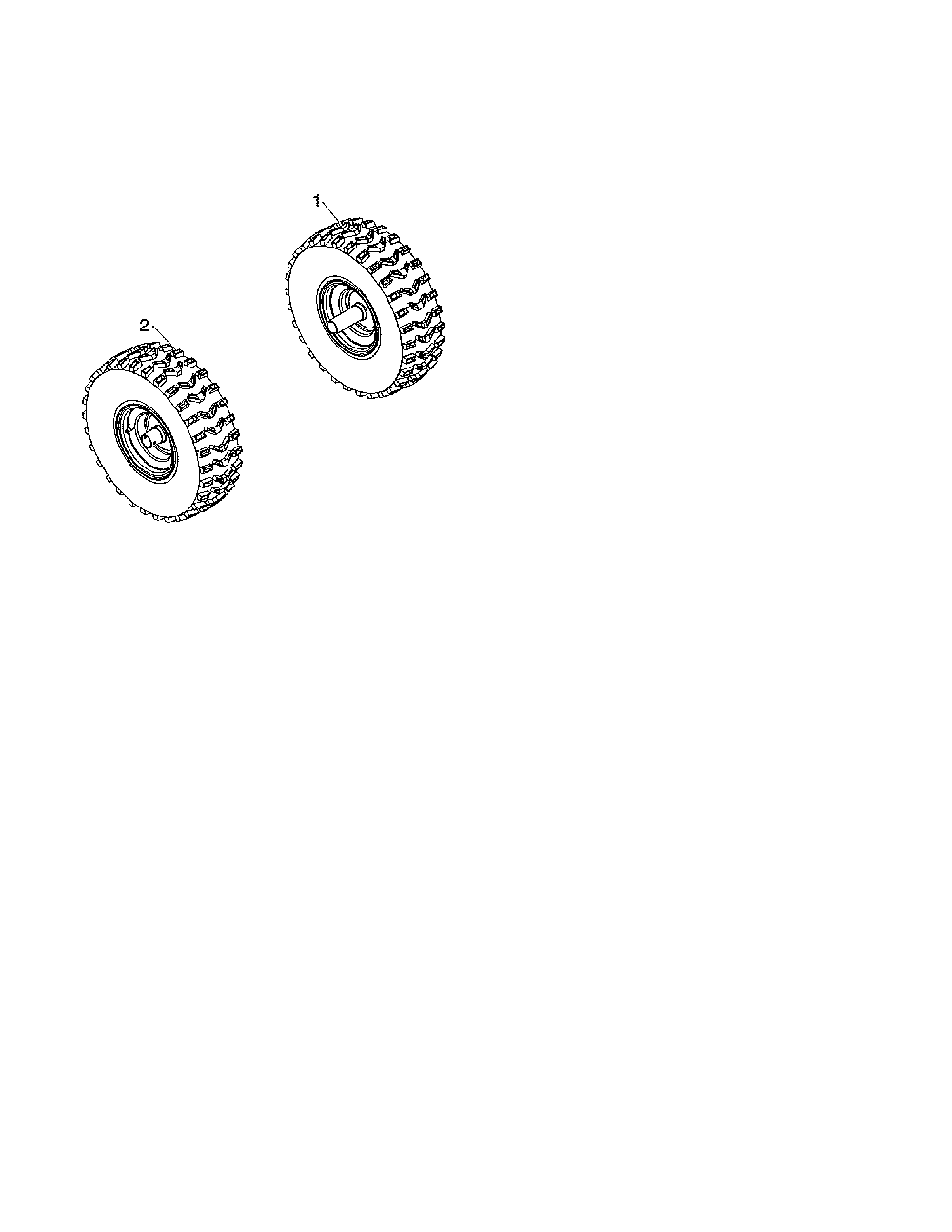 Wheels Diagram and Parts List for ST227P-96193009702  Husqvarna Snow Blower