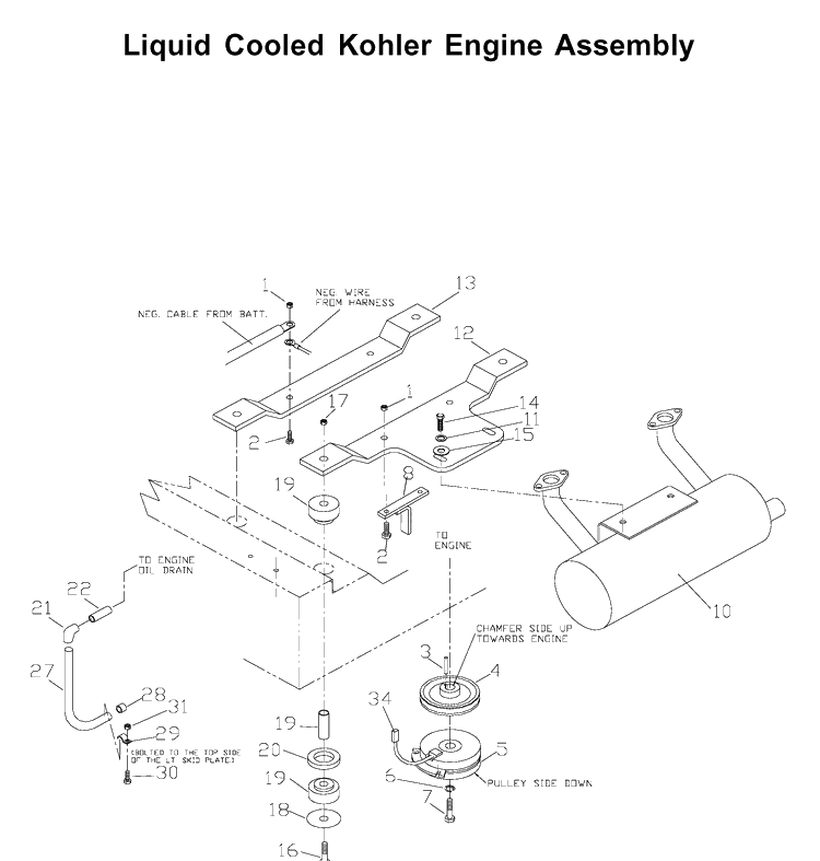 Engine 4 Diagram and Parts List for ZTH6123 (968999203)(2002-10) Husqvarna Lawn Mower