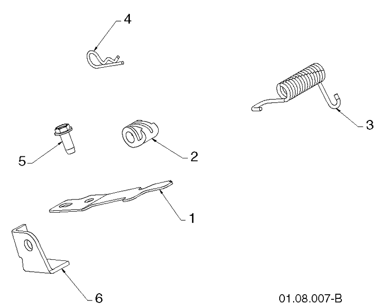 Handle 6 Diagram and Parts List for ST2109E (96191004005)(2012-06) Husqvarna Snow Blower