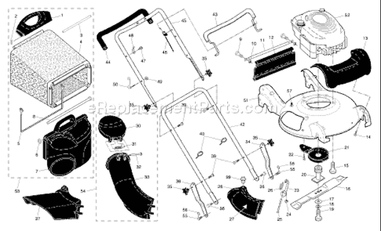 Page C Diagram and Parts List for 917375940 2005-01 Husqvarna Lawn Mower