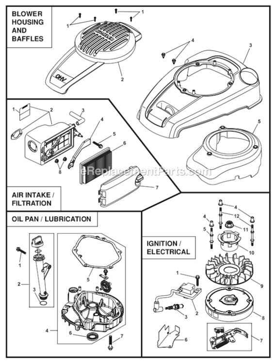 Page B Diagram and Parts List for 917377230  Husqvarna Lawn Mower