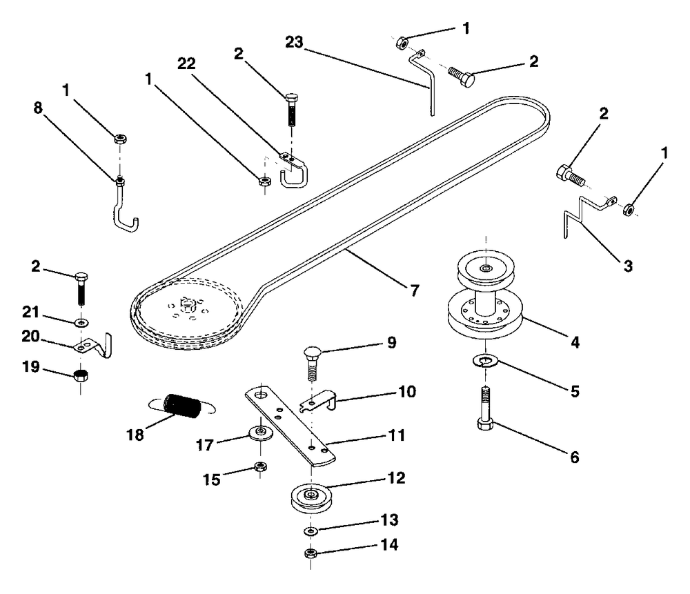Ground Drive Diagram and Parts List for LR100 (954000572-A)(1995-03) Husqvarna Lawn Tractor