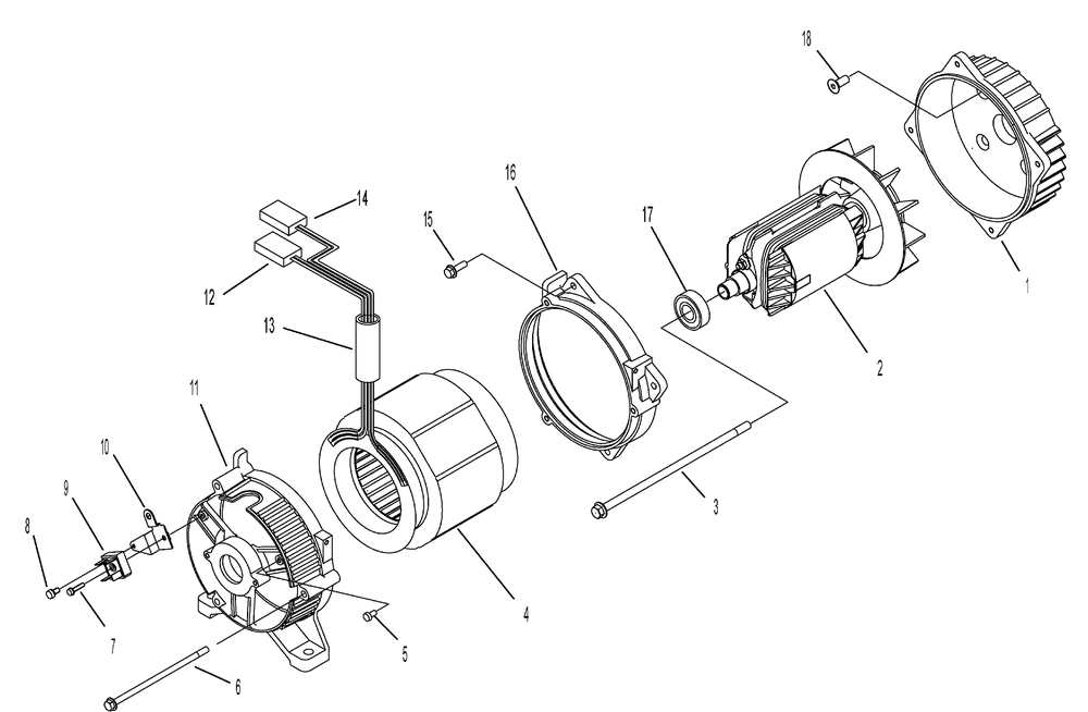 Alternator Diagram and Parts List for 030330-0  Husqvarna Generator