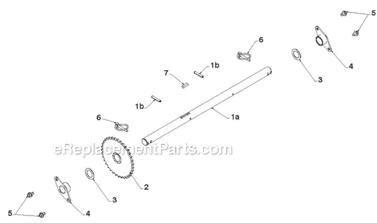 Drive Diagram and Parts List for 924HV 96193005200 - 2010-04 Husqvarna Snow Blower
