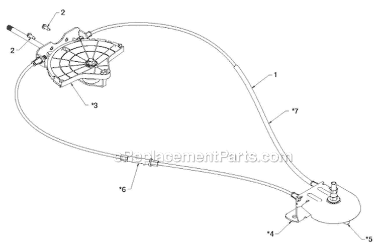 Control Panel Discharge Chute Diagram and Parts List for 924HV 96193007000 - 2011-06 Husqvarna Snow Blower