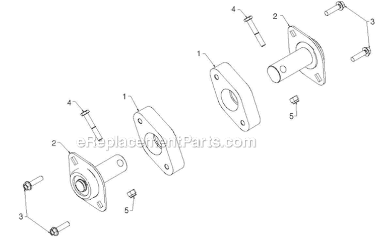 Auger Housing Impeller Diagram and Parts List for 924HV 96193007001 - 2012-05 Husqvarna Snow Blower