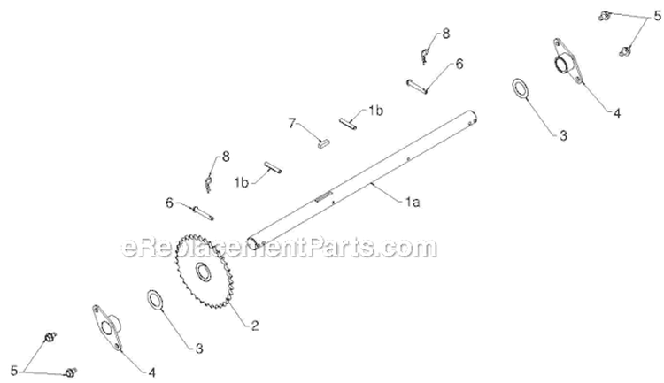 Drive Diagram and Parts List for 924HV 96193007002 - 2012-06 Husqvarna Snow Blower
