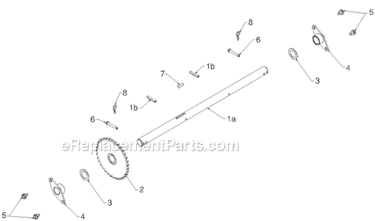 Drive Diagram and Parts List for 924HV 96193007003 - 2012-07 Husqvarna Snow Blower