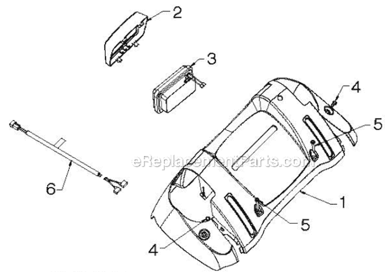 Handle Diagram and Parts List for 924HV 96193007003 - 2012-07 Husqvarna Snow Blower