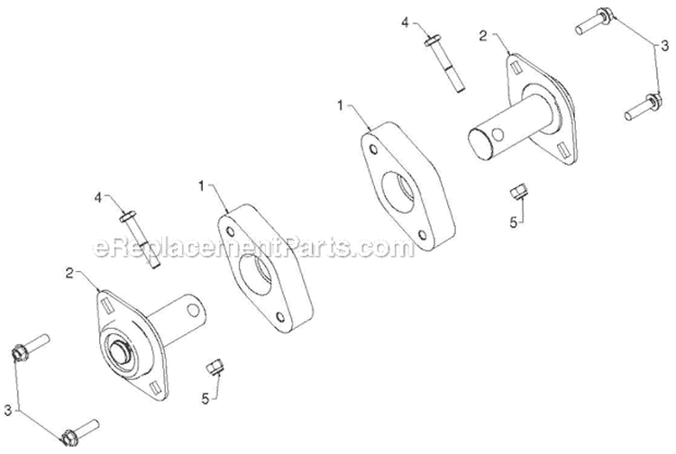 Auger Housing Impeller Diagram and Parts List for 924HV 96193007003 - 2012-07 Husqvarna Snow Blower