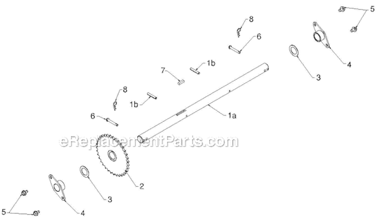 Drive Diagram and Parts List for 924HV 96193007004 - 2012-08 Husqvarna Snow Blower