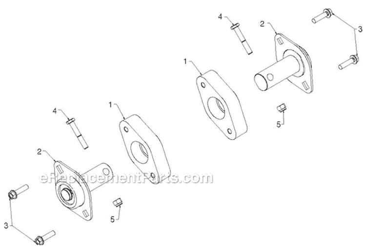 Auger Housing Impeller Diagram and Parts List for 924HV 96193007004 - 2012-08 Husqvarna Snow Blower