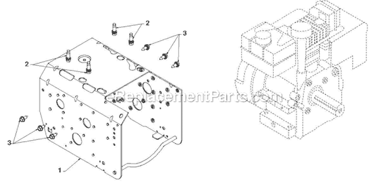 Chassis Engine Pulleys Diagram and Parts List for 924HV 96193007900 - 2011-07 Husqvarna Snow Blower