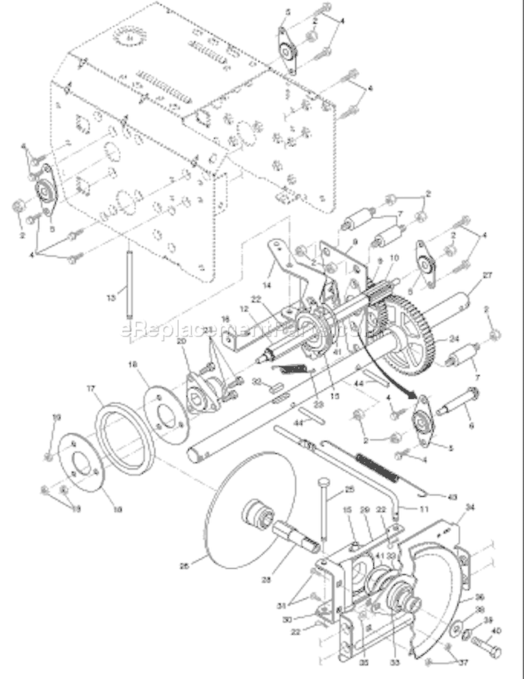 Page E Diagram and Parts List for 924SBE 924 SBE 96193002200 -2008-01 Husqvarna Snow Blower