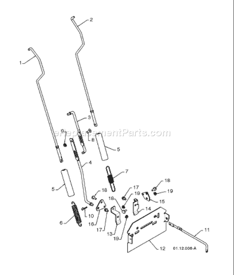 Page L Diagram and Parts List for 924SB 924 SB 96193002600 -2008-08 Husqvarna Snow Blower