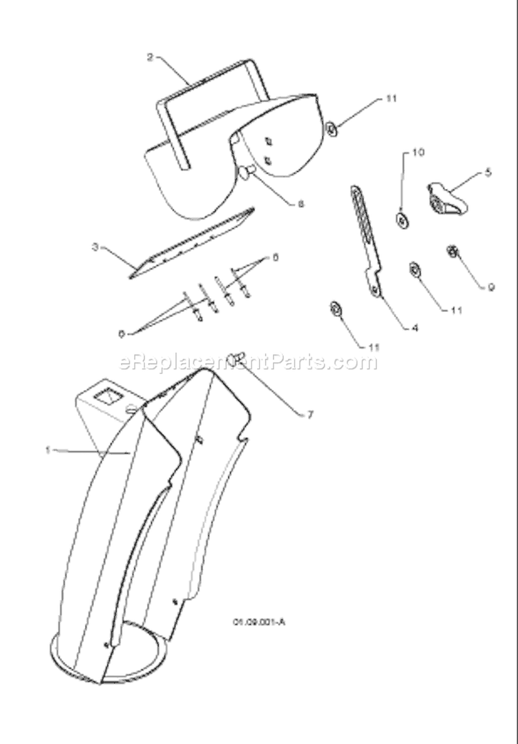 Page N Diagram and Parts List for 924SB 924 SB 96193002600 -2008-08 Husqvarna Snow Blower