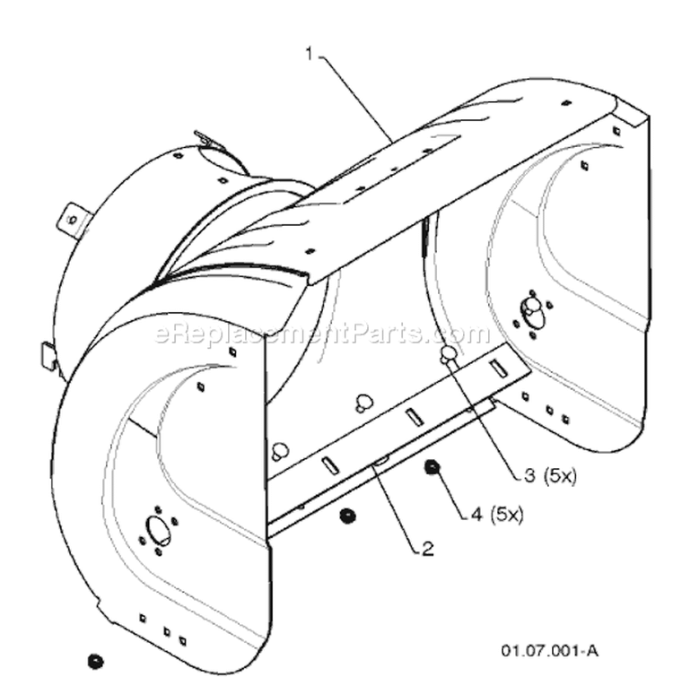 Page B Diagram and Parts List for 924SB 924 SB 96193002600 -2008-08 Husqvarna Snow Blower