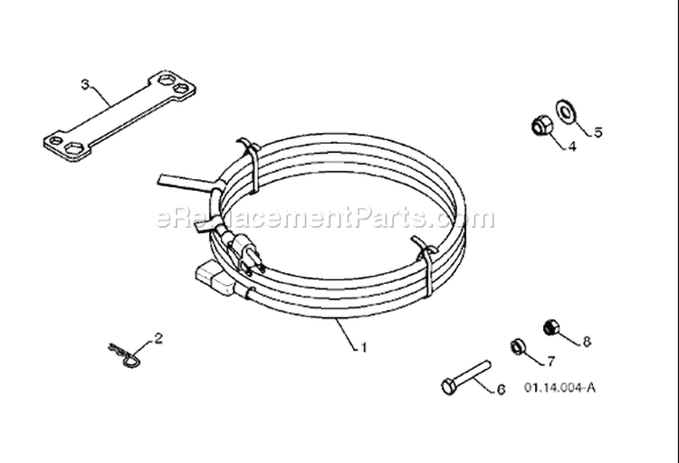 Page D Diagram and Parts List for 924SB 924 SB 96193002600 -2008-08 Husqvarna Snow Blower