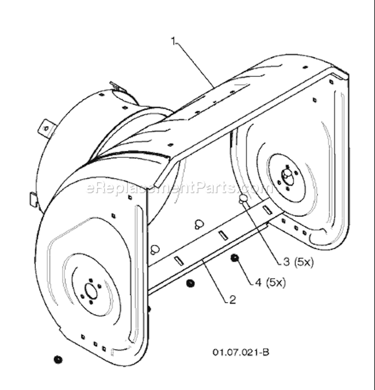 Page B Diagram and Parts List for 924 SB XLS 96193003200 -2008-08 Husqvarna Snow Blower