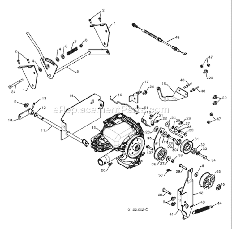 Page Y Diagram and Parts List for 924 SB XLS 96193003200 -2008-08 Husqvarna Snow Blower