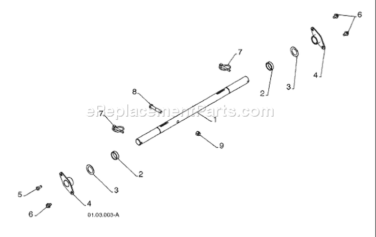 Page D Diagram and Parts List for 924 SB XLS 96193003200 -2008-08 Husqvarna Snow Blower
