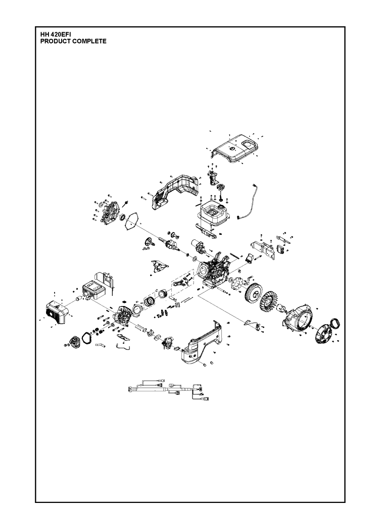 Product Complete Diagram and Parts List for 598610501 (598610502)(2021-07) Husqvarna Engine