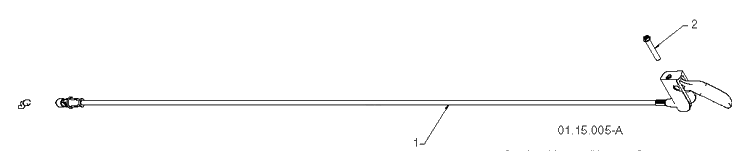 Control Panel Discharge Chute 2 Diagram and Parts List for ST2109E (96191004005)(2012-06) Husqvarna Snow Blower