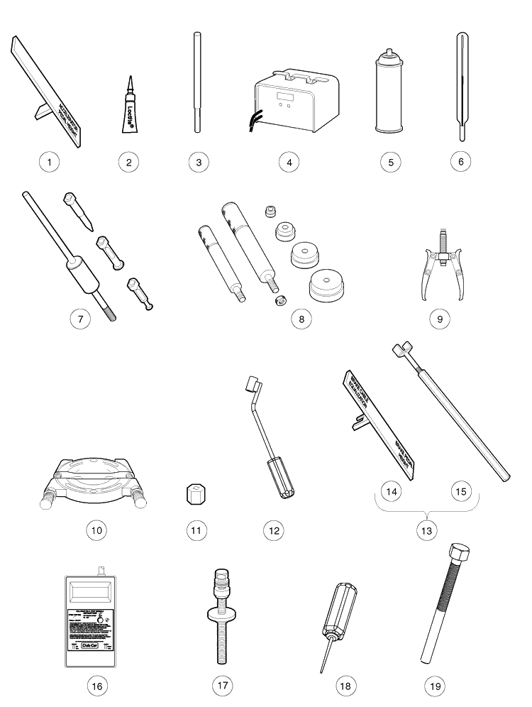 Maintenance And Service Tools - Elec 2 Diagram and Parts List for HUV4421GXP 2009 Husqvarna Lawn Tractor