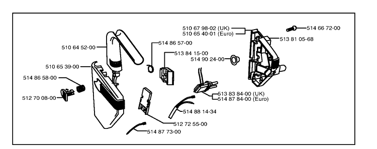 Electrical 3 Diagram and Parts List for 43EL ROYAL Husqvarna Lawn Mower