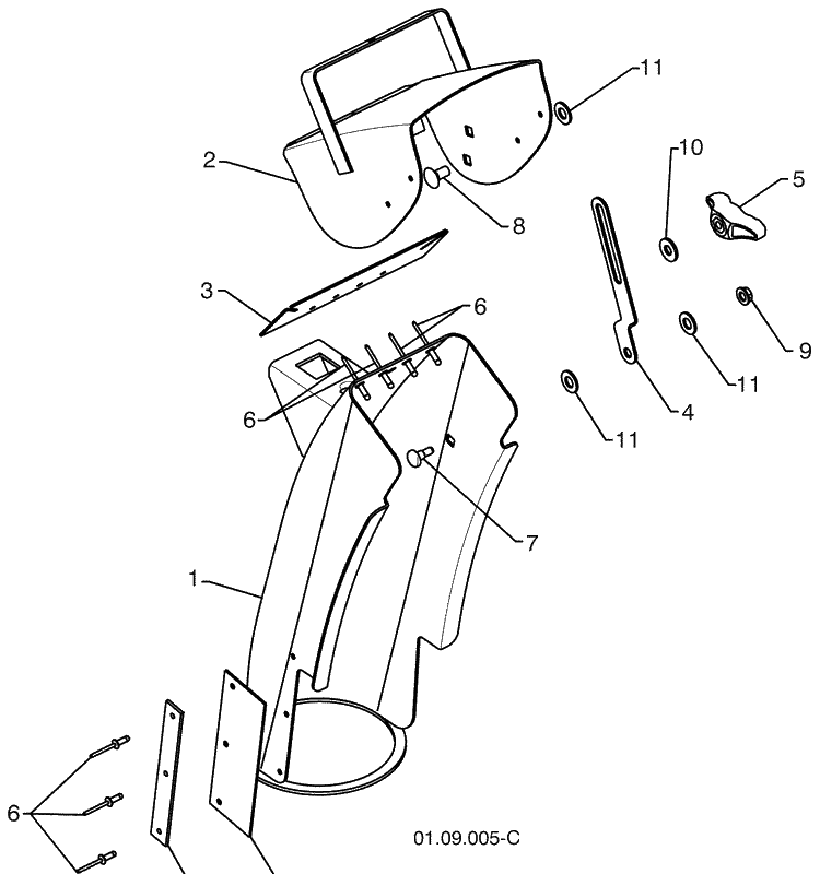 Control Panel / Discharge - A Diagram and Parts List for 12524SB (96193004600)(2009-06) Husqvarna Snow Blower