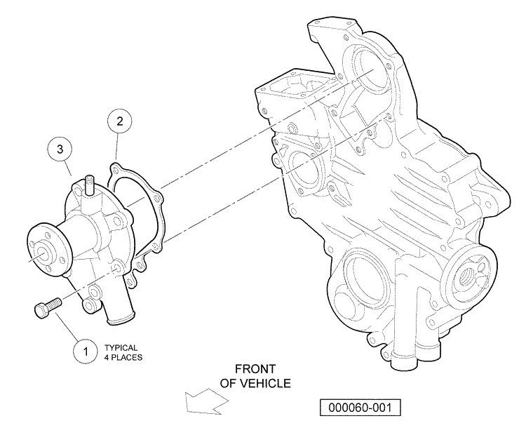Water Pump Diagram and Parts List for HUV4420G 2006-11 Husqvarna Lawn Tractor