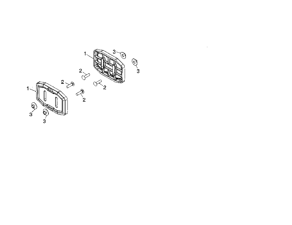 Skid show Diagram and Parts List for ST227P-96193009702  Husqvarna Snow Blower