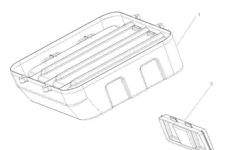 Accessories Utility Box Diagram and Parts List for Z4220 (968999655)(2007-04) Husqvarna Lawn Mower